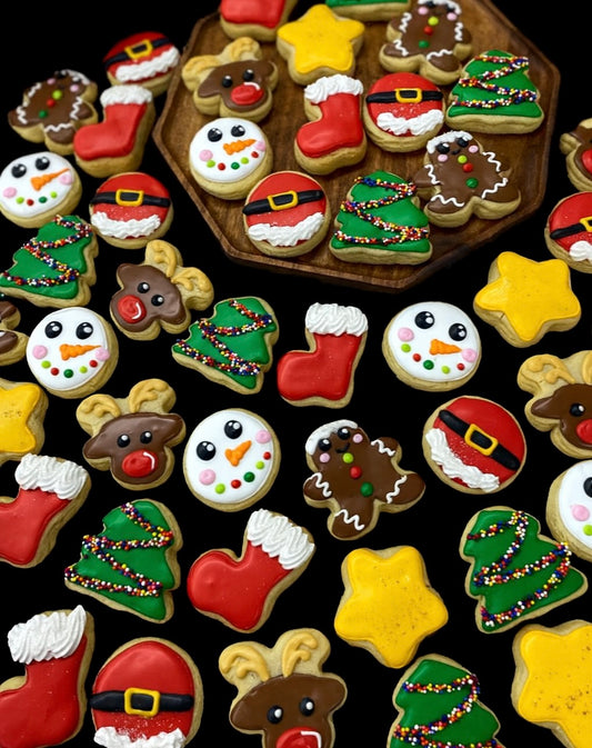 Mini decorated cookies