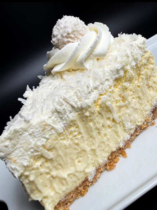 10” coconut almond cheesecake